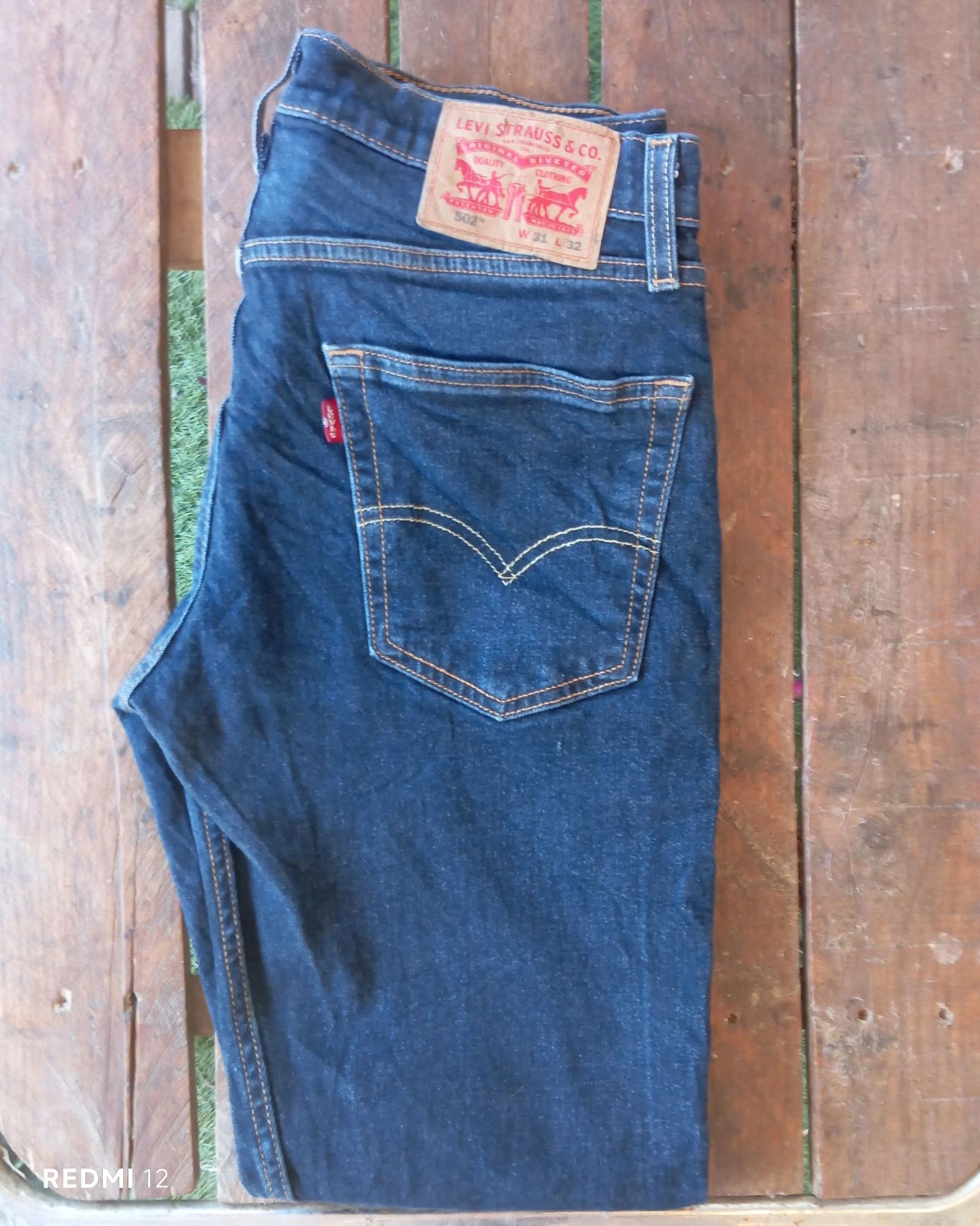 Vaqueros Levi's 502 Originales - Talla W31 L32 - Azul Oscuro